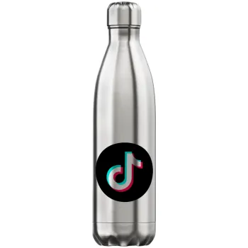 TikTok, Inox (Stainless steel) hot metal mug, double wall, 750ml