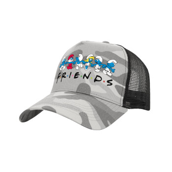 Friends Smurfs, Καπέλο Structured Trucker, (παραλλαγή) Army Camo