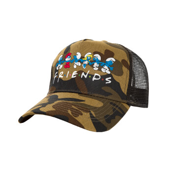 Friends Smurfs, Καπέλο Structured Trucker, (παραλλαγή) Army