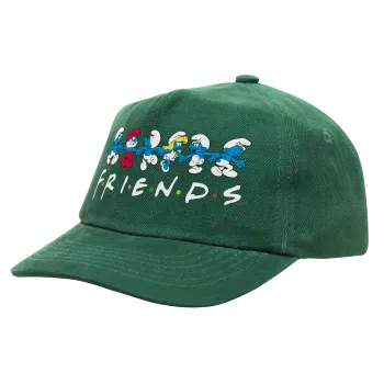 Friends Smurfs, Children's Baseball Cap, 100% Cotton Drill, GREEN (COTTON, CHILDREN'S, ONE SIZE)