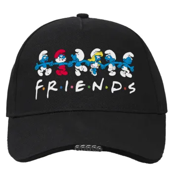 Friends Smurfs, Work & Activity LED Light Cap – Perfect for Night & Low Light Conditions (100% COTTON, ADULT, UNISEX)