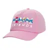 Casual children's baseball cap, 100% Cotton Twill, PINK (COTTON, CHILDREN'S, ONE SIZE)