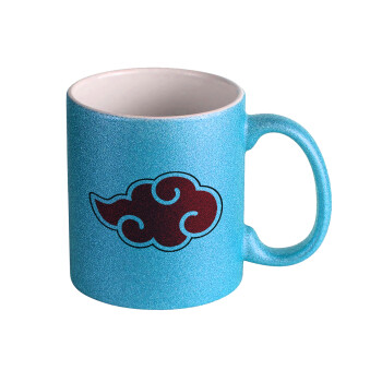 Naruto  Akatsuki Cloud, Κούπα Σιέλ Glitter που γυαλίζει, κεραμική, 330ml