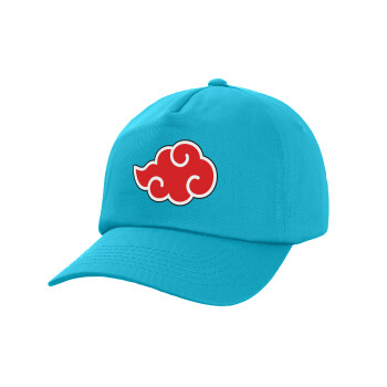 Naruto  Akatsuki Cloud, Καπέλο Baseball, 100% Βαμβακερό, Low profile, Γαλάζιο