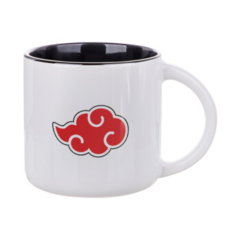 Naruto  Akatsuki Cloud, Κούπα κεραμική 400ml Λευκή/Μαύρη