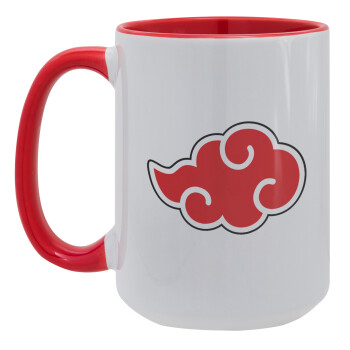 Naruto  Akatsuki Cloud, Κούπα Mega 15oz, κεραμική Κόκκινη, 450ml