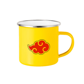 Naruto  Akatsuki Cloud, Yellow Enamel Metallic Cup 360ml