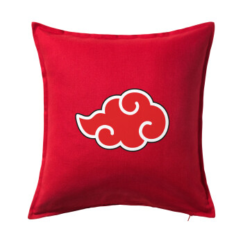 Naruto  Akatsuki Cloud, Sofa cushion RED 50x50cm includes filling