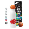 Bascetball Metal mug thermos, double wall, 550ml