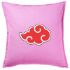 Μαξιλάρι καναπέ ΡΟΖ 100% βαμβάκι, περιέχεται το γέμισμα (50x50cm)