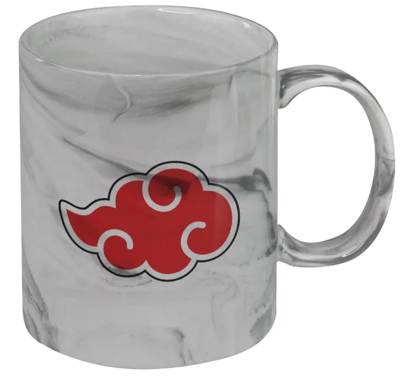 Naruto  Akatsuki Cloud — Κούπα κεραμική, marble style (μάρμαρο), 330ml