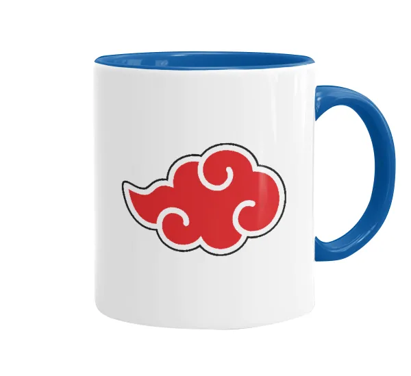 Naruto  Akatsuki Cloud — Κούπα χρωματιστή μπλε, κεραμική, 330ml
