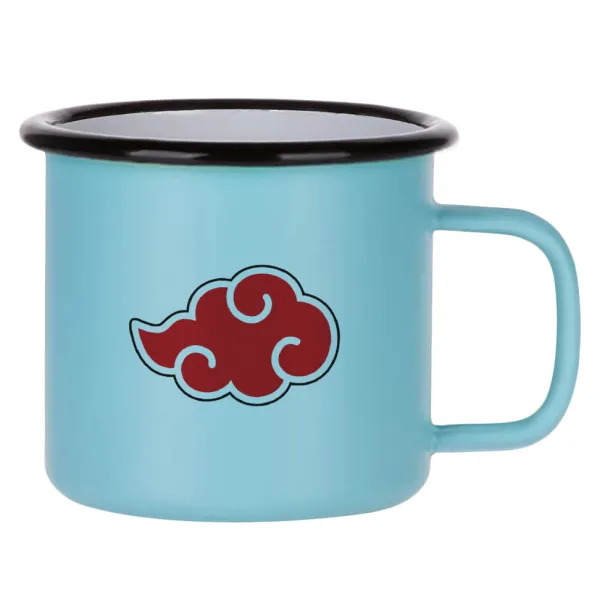 Naruto  Akatsuki Cloud — Κούπα Μεταλλική εμαγιέ ΜΑΤ σιέλ 360ml