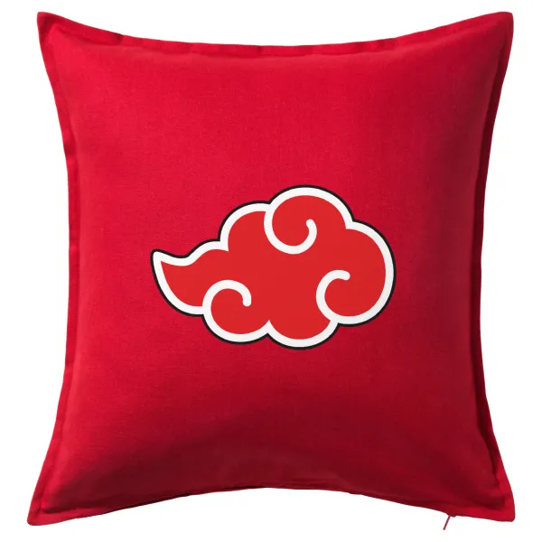 Naruto  Akatsuki Cloud — Μαξιλάρι καναπέ Κόκκινο 100% βαμβάκι, περιέχεται το γέμισμα (50x50cm)