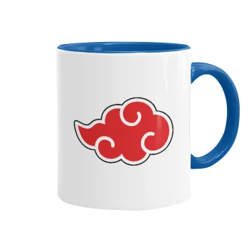 Naruto  Akatsuki Cloud, Κούπα χρωματιστή μπλε, κεραμική, 330ml