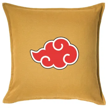 Naruto  Akatsuki Cloud, Sofa cushion YELLOW 50x50cm includes filling