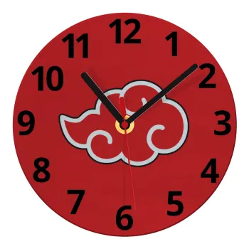 Naruto  Akatsuki Cloud, Ρολόι τοίχου γυάλινο (20cm)