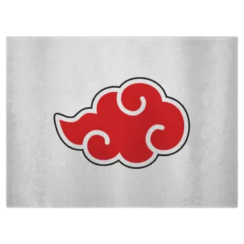 Naruto  Akatsuki Cloud, Επιφάνεια κοπής γυάλινη (38x28cm)