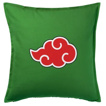 Naruto  Akatsuki Cloud, Sofa cushion Green 50x50cm includes filling