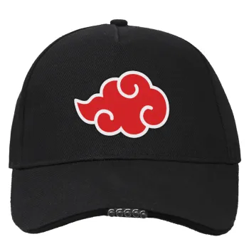 Naruto  Akatsuki Cloud, Work & Activity LED Light Cap – Perfect for Night & Low Light Conditions (100% COTTON, ADULT, UNISEX)