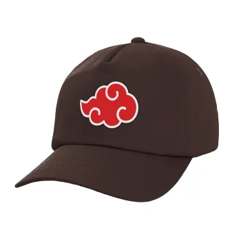 Naruto  Akatsuki Cloud, Adult Baseball Cap, 100% Cotton, Chocolate (COTTON, ADULT, UNISEX, ONE SIZE)