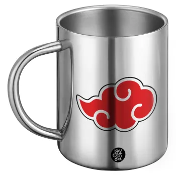 Naruto  Akatsuki Cloud, Ανοξείδωτη Μεταλλική Κούπα 450ml - Διπλού Τοιχώματος