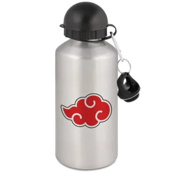 Naruto  Akatsuki Cloud, Metallic water jug, Silver, aluminum 500ml