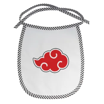Naruto  Akatsuki Cloud, Σαλιάρα μωρού αλέκιαστη με κορδόνι Μαύρη