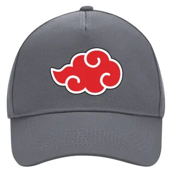 Naruto  Akatsuki Cloud, Καπέλο Ενηλίκων Ultimate Γκρι, (100% ΒΑΜΒΑΚΕΡΟ DRILL, ΕΝΗΛΙΚΩΝ, UNISEX, ONE SIZE)