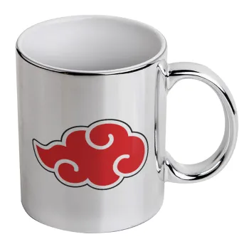 Naruto  Akatsuki Cloud, Mug ceramic, silver mirror, 330ml
