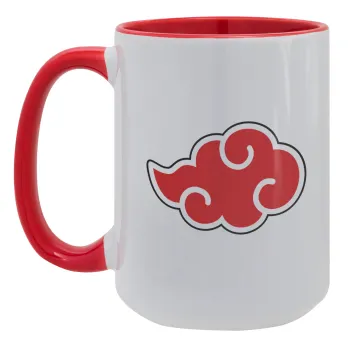 Naruto  Akatsuki Cloud, Κούπα Mega 15oz, κεραμική Κόκκινη, 450ml