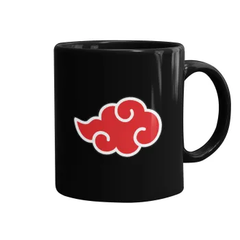 Naruto  Akatsuki Cloud, Κούπα Μαύρη, κεραμική, 330ml
