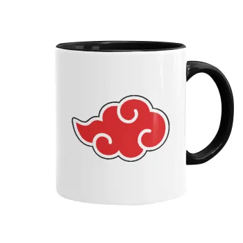 Naruto  Akatsuki Cloud, Mug colored black, ceramic, 330ml