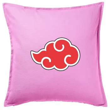 Naruto  Akatsuki Cloud, Sofa cushion Pink 50x50cm includes filling