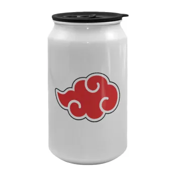 Naruto  Akatsuki Cloud, Κούπα ταξιδιού μεταλλική με καπάκι (tin-can) 500ml