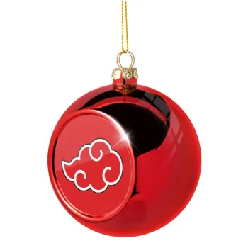 Naruto  Akatsuki Cloud, Christmas tree ball Red 8cm