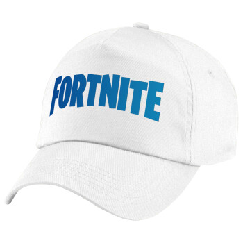 Fortnite Bus, 5-Panel Cap White, 100% Cotton (Twill), (UNISEX, ONE SIZE)