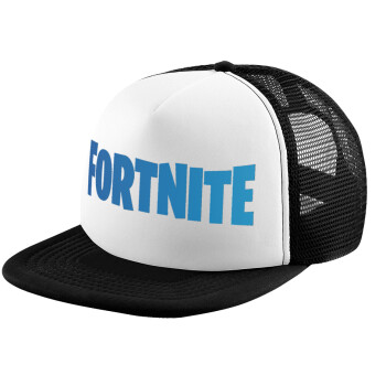 Fortnite Bus, Child's Soft Trucker Hat with BLACK/WHITE Mesh (POLYESTER, CHILD, ONE SIZE)