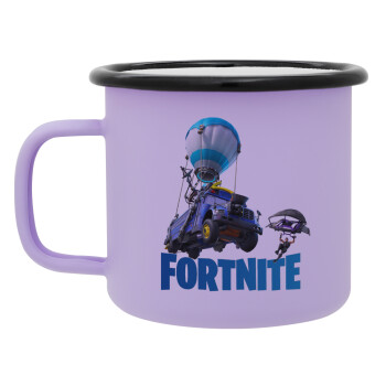 Fortnite Bus, Κούπα Μεταλλική εμαγιέ ΜΑΤ Light Pastel Purple 360ml