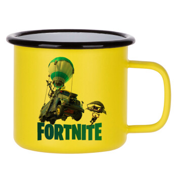 Fortnite Bus, Metallic enamel MATT Yellow cup 360ml