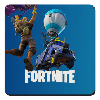Fortnite Bus, Τετράγωνο μαγνητάκι ξύλινο 9x9cm