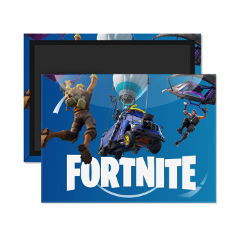 Fortnite Bus, Ορθογώνιο μαγνητάκι ψυγείου διάστασης 9x6cm