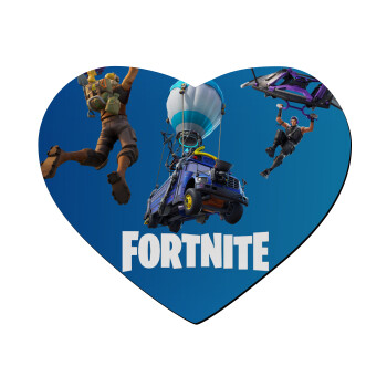 Fortnite Bus, Mousepad heart 23x20cm