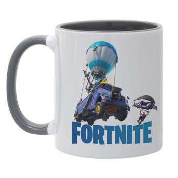 Fortnite Bus, Mug colored grey, ceramic, 330ml