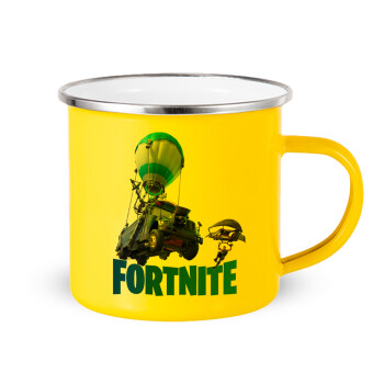Fortnite Bus, Yellow Enamel Metallic Cup 360ml