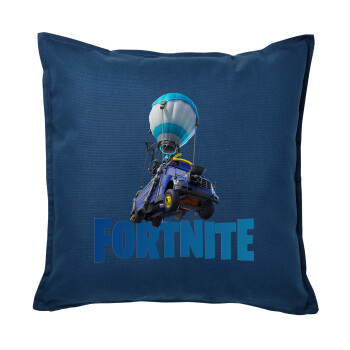 Fortnite Bus, Sofa cushion Blue 50x50cm includes filling