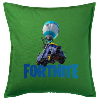 Fortnite Bus, Sofa cushion Green 50x50cm includes filling