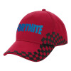Adult Cap RACING Ultimate Red/Black, (100% COTTON DRILL, ADULT, UNISEX, ONE SIZE ADULT)