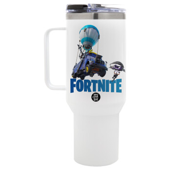 Fortnite Bus, Mega Stainless steel Tumbler with lid, double wall 1,2L