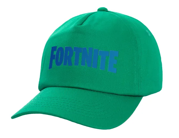 Fortnite Bus — Adult Baseball Cap, 100% Cotton, Green (COTTON, ADULT, UNISEX, ONE SIZE)